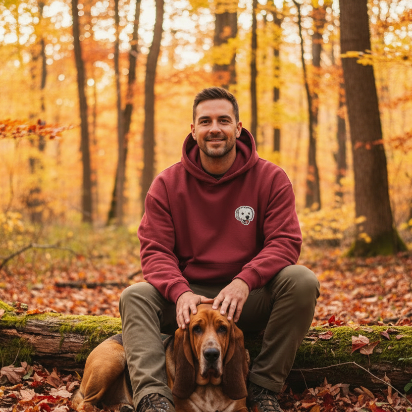 Bordeaux Hoodie with Correct Patch